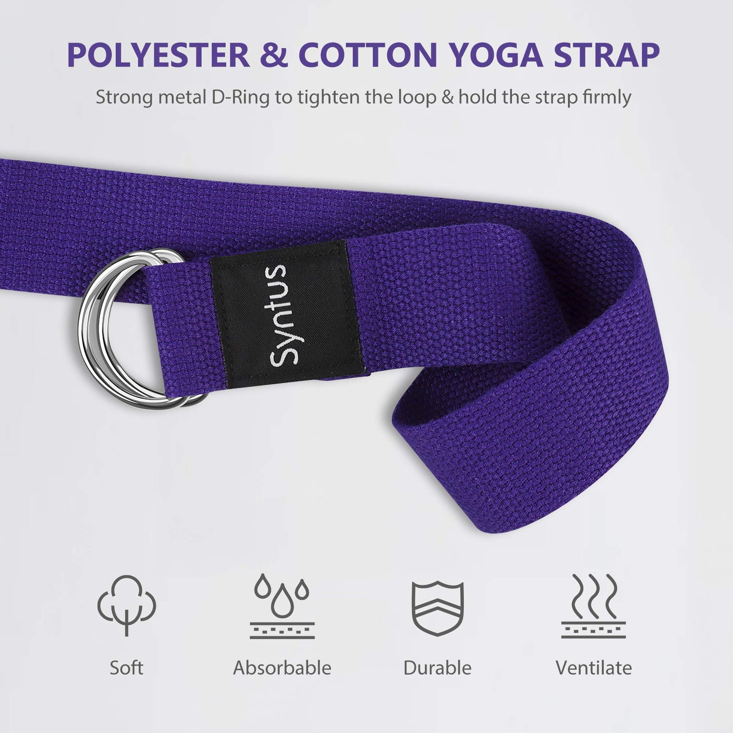 Yoga Block and Yoga Strap Set, 2 EVA Foam Soft Non-Slip Yoga Blocks 9×6×4