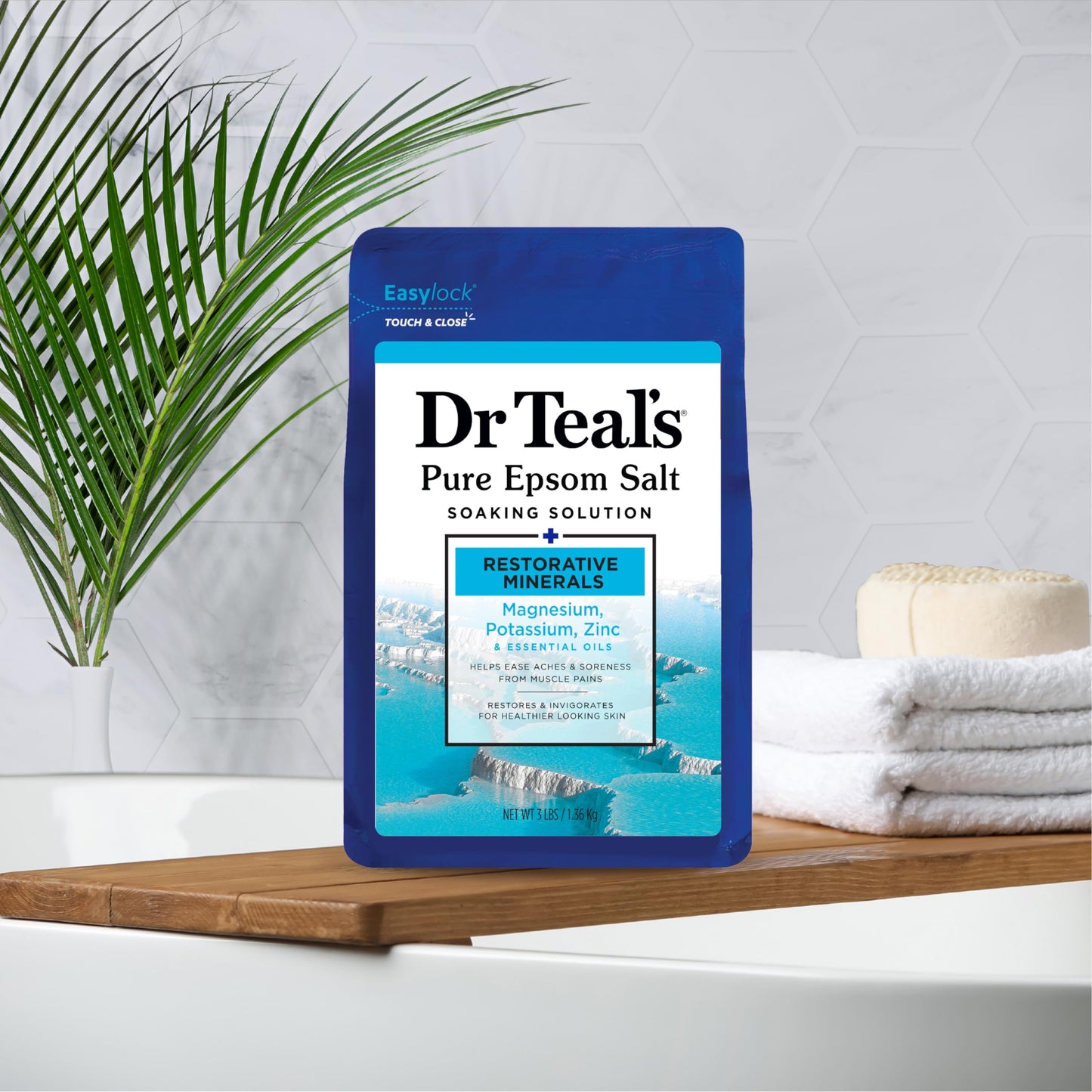 Pure Epsom Magnesium Salt Soak, Restorative Minerals with Magnesium