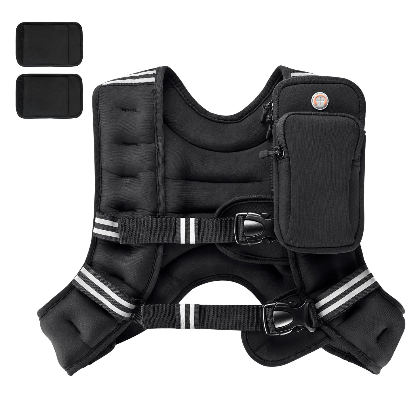 Weighted Vest, 6lb/12lb/16lb/20lb/25lb/30lb Body Weight Vests Adjustable for Men