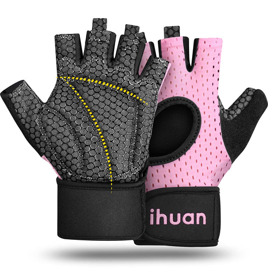 ihuan Breathable Gloves with Wrist Support for Men and Women