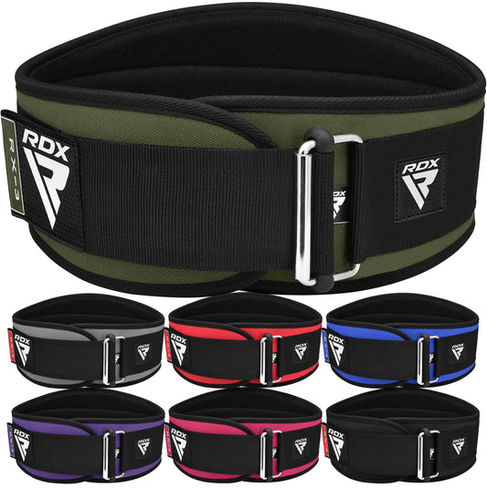 Weight Lifting Belt AUTO LOCK, 6.5” Padded Back Support, Men Women