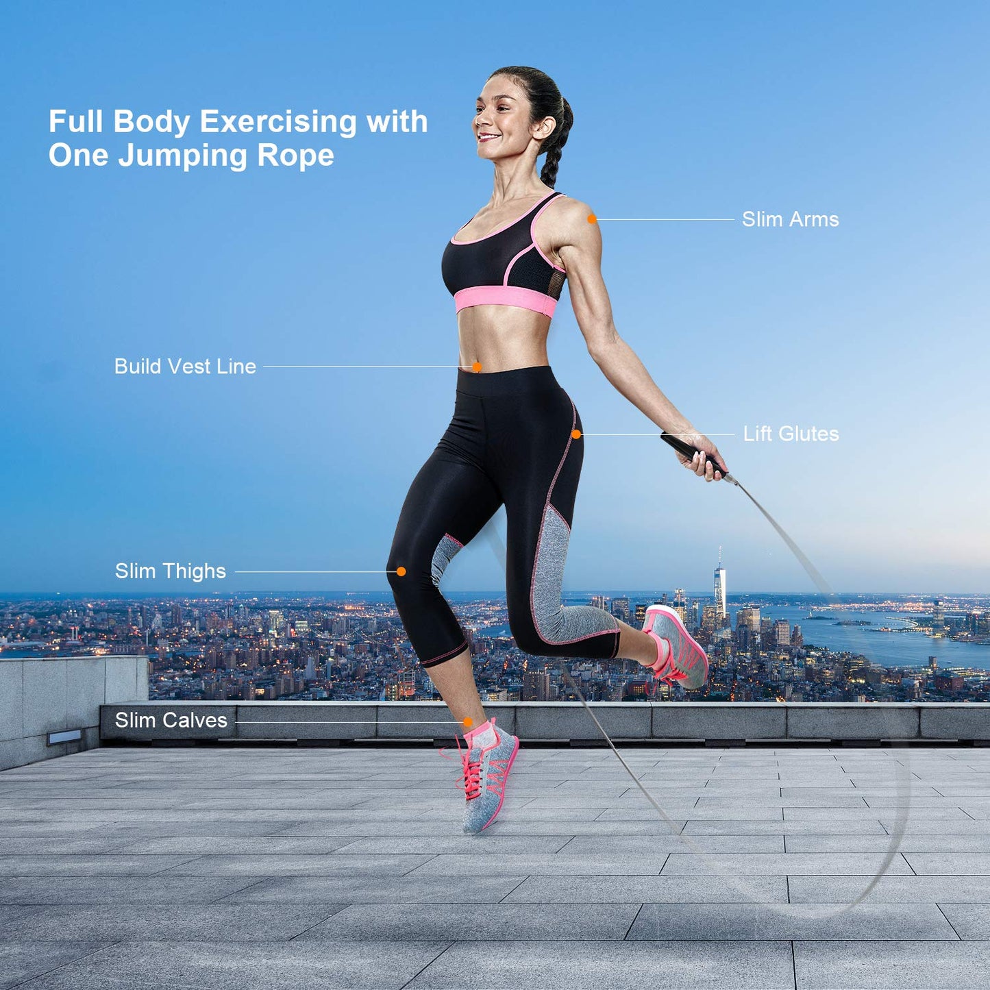 High Speed Weighted Jump Rope - Premium Quality Tangle-Free