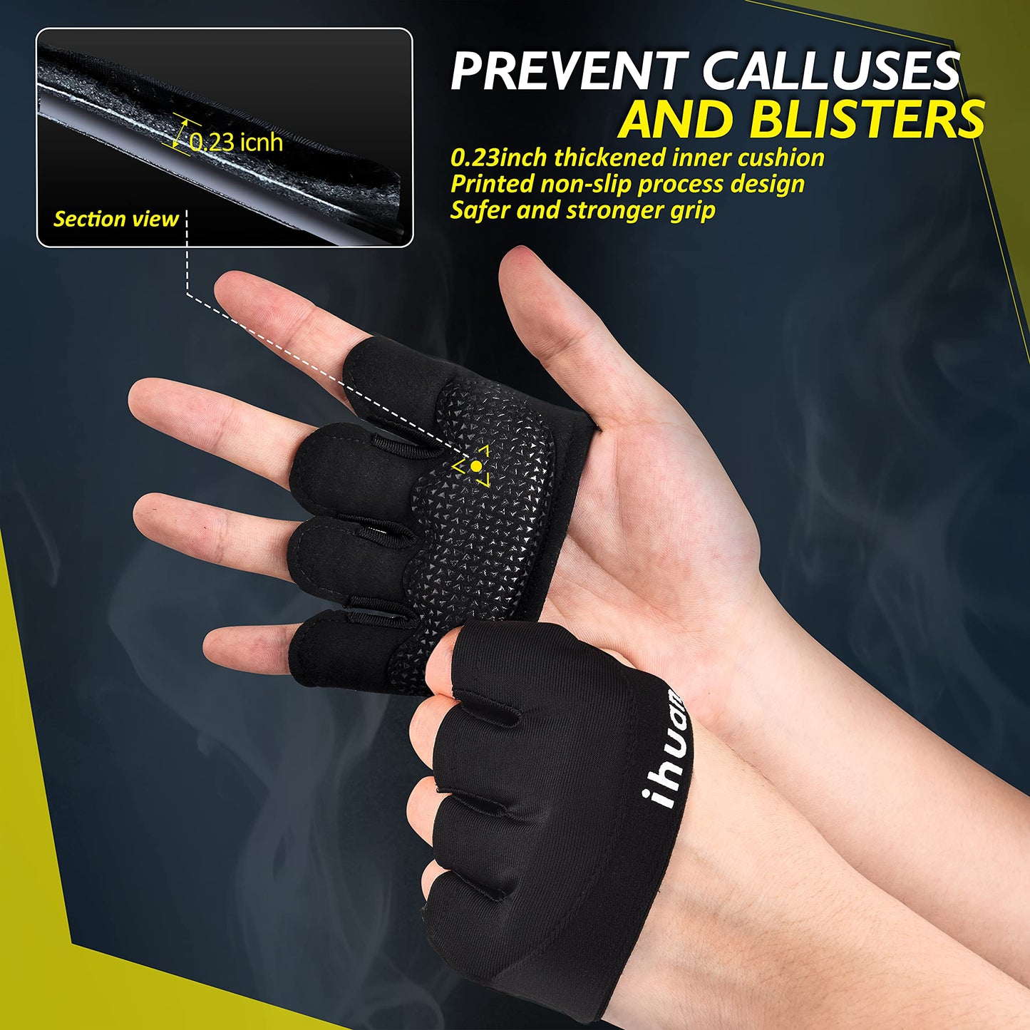 ihuan New Weight Lifting Gym Workout Gloves Men & Women