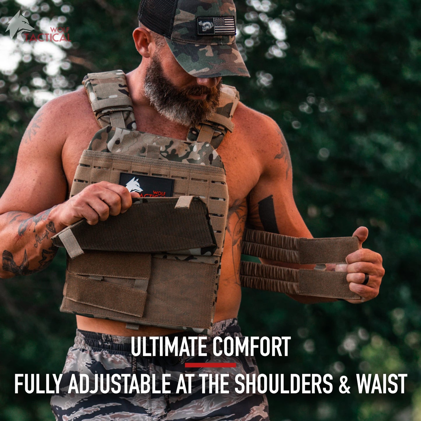 Adjustable Weighted Vest – WODs, Strength and Endurance Training