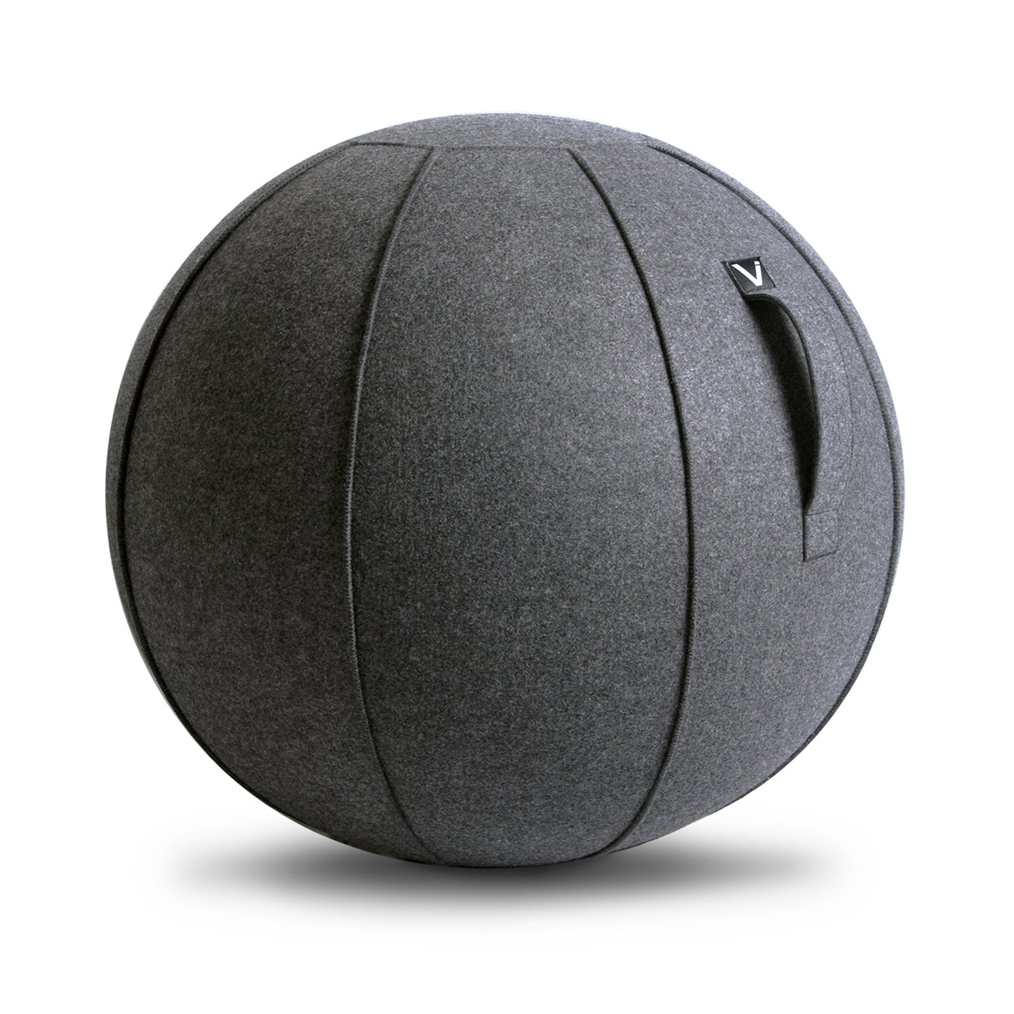 Premium Ergonomic Sitting Ball Chair, Anthracite Cover, Felt, Max Size