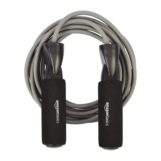 Amazon Basics Jump Rope, 118 Inches, Grey