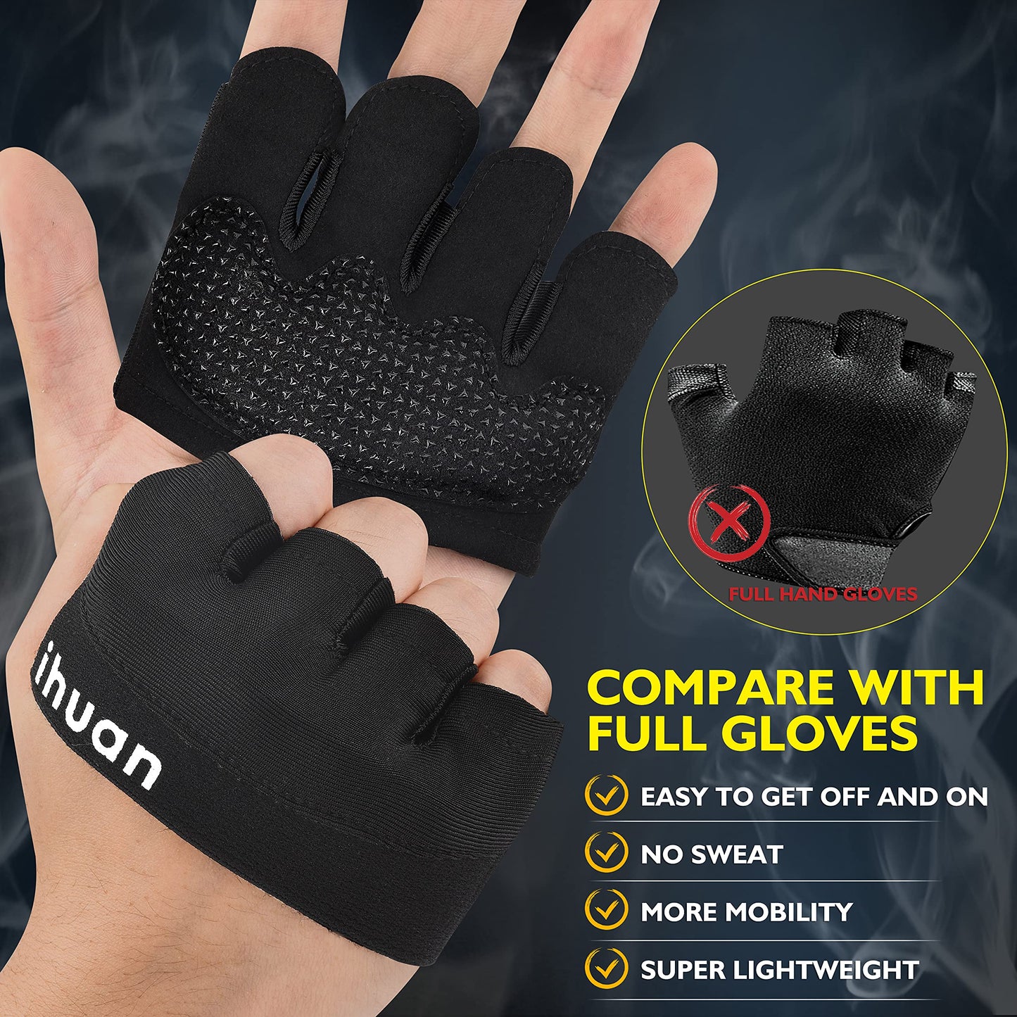 ihuan New Weight Lifting Gym Workout Gloves Men & Women