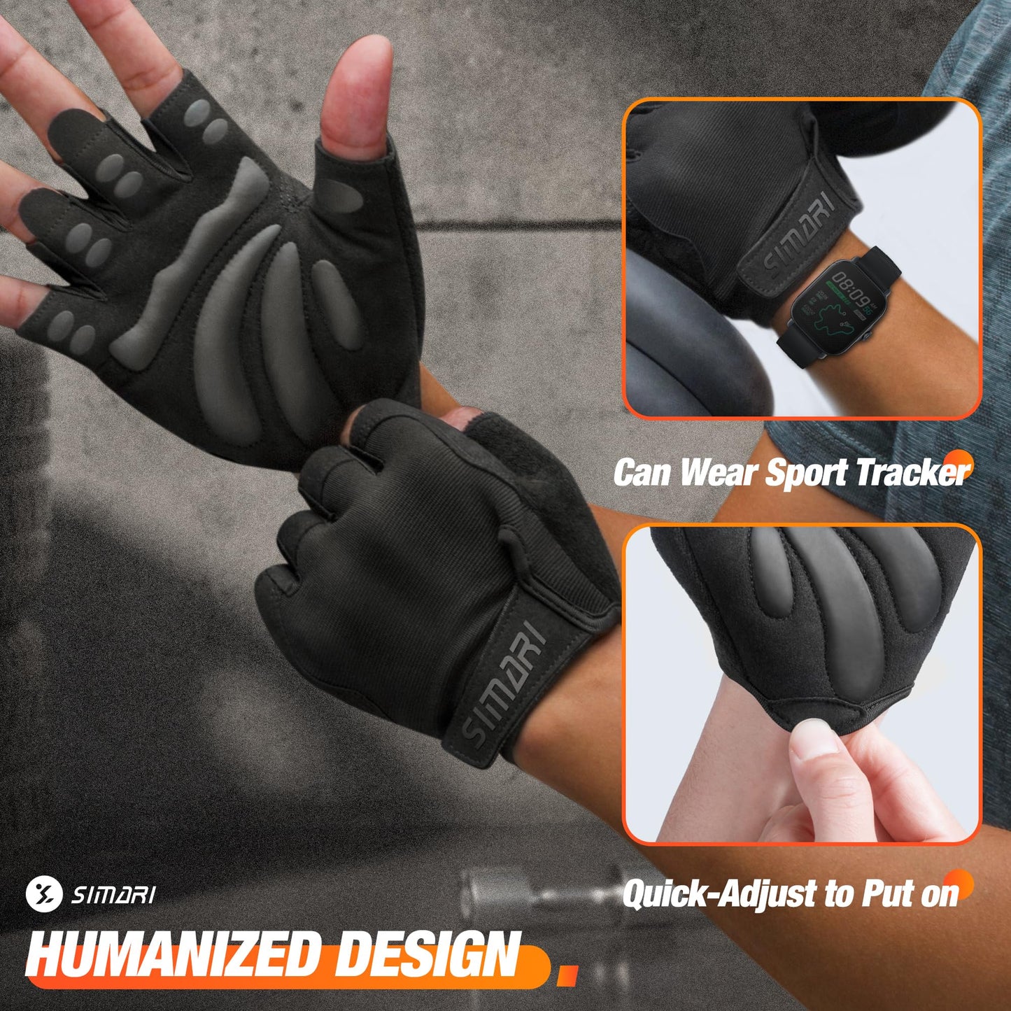 Breathable Workout Gloves for Men and Women, Padded Weight Lifting Gloves