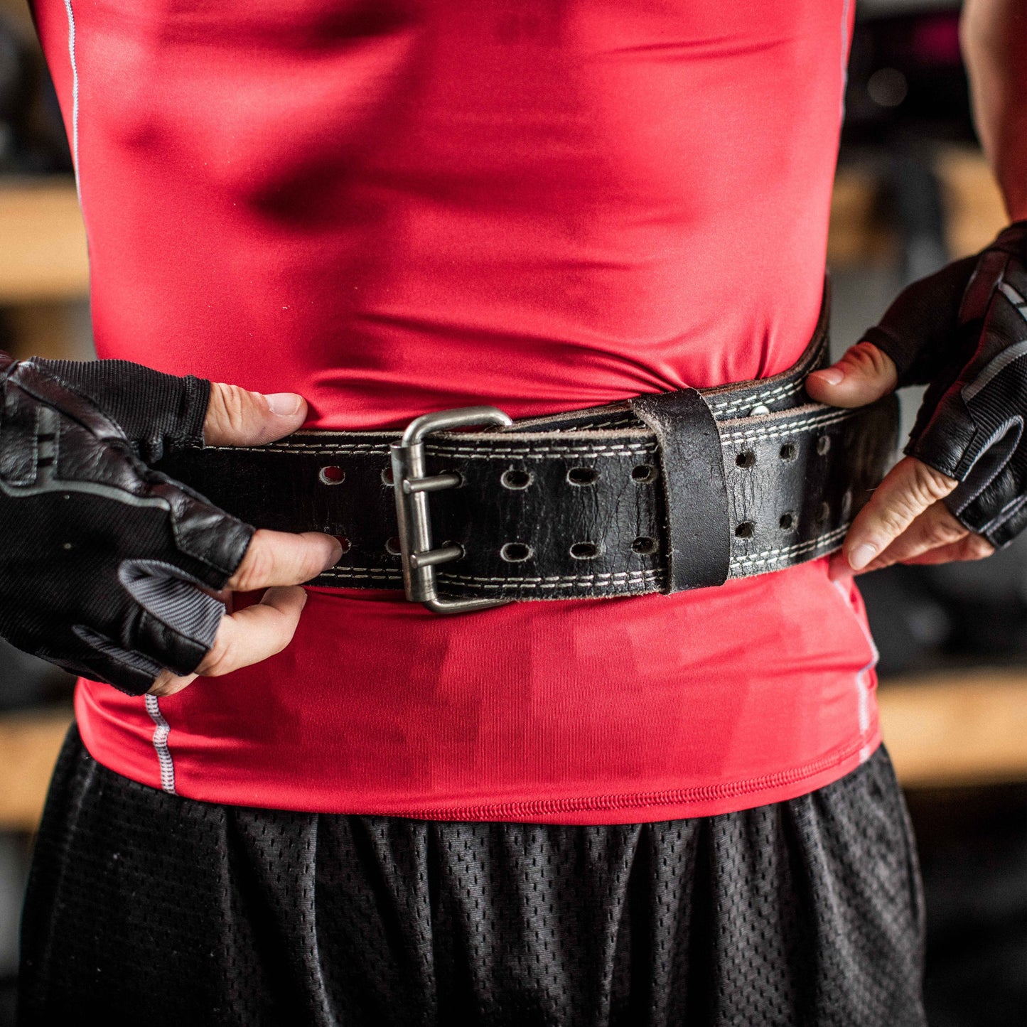 Harbinger Padded Leather Contoured Gym Weightlifting Belt