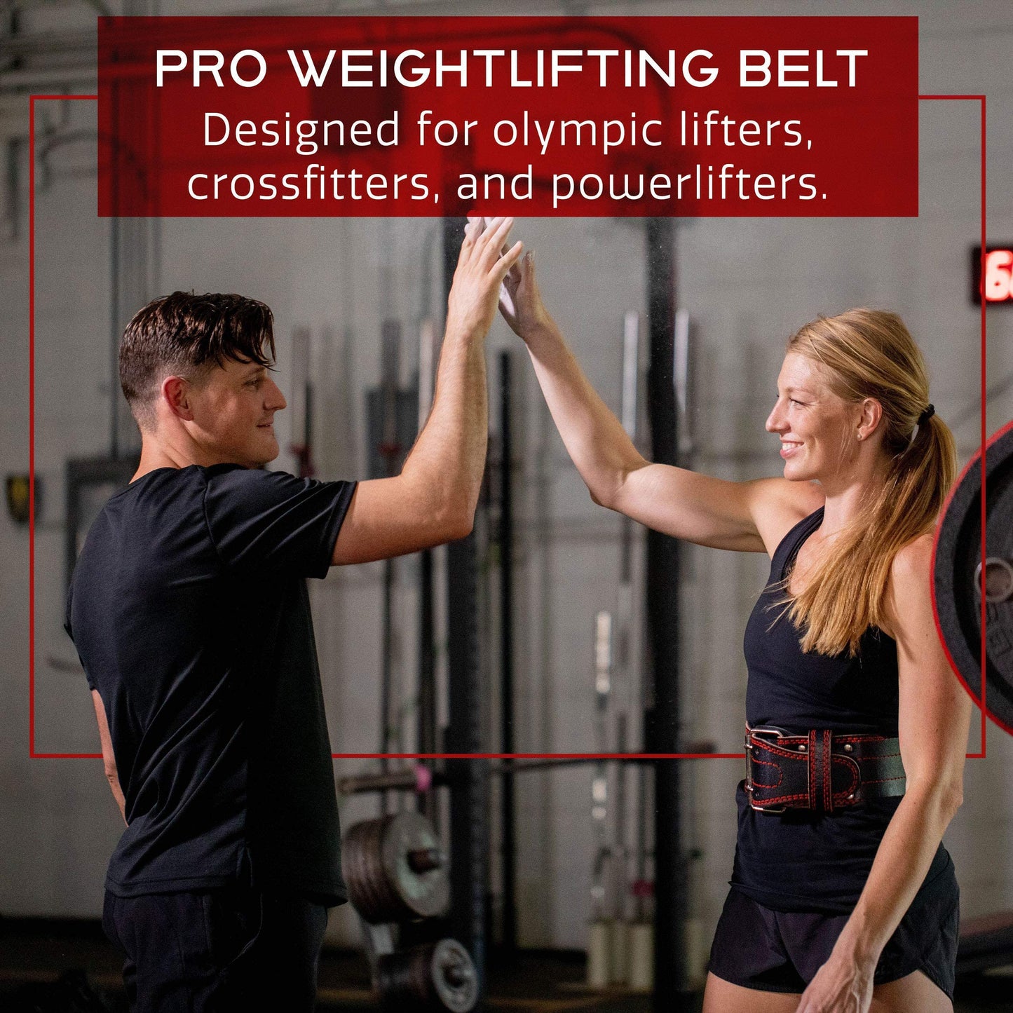 Weight Lifting Belt for Men & Women - 100% Leather Gym Belts